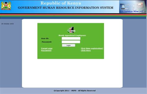 GHRIS Payslip Login Portal 2022 – www.ghris.go.ke .